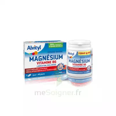 Alvityl Magnésium Vitamine B6 Libération Prolongée Comprimés Lp B/45 à Saintes